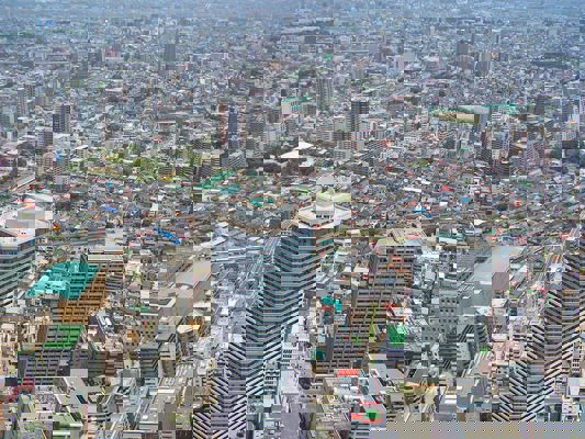 Vue depuis l'observatoire Sky Circus