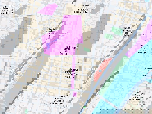 Plan du quartier d'Asakusa