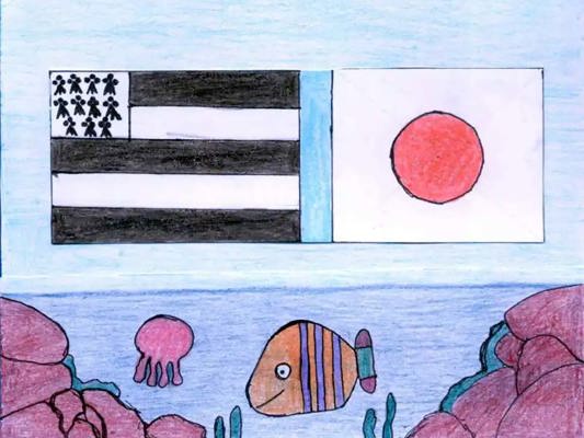 Dessin envoyé à Sendai