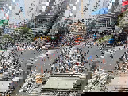 Vue du carrefour de Shibuya