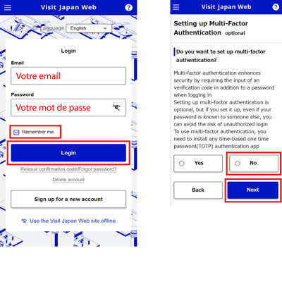 Se connecter au site