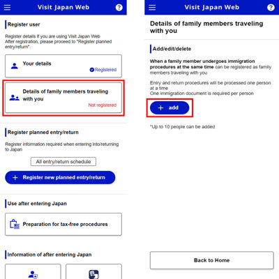 Ajouter des membres de votre famille