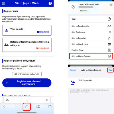 Installation sur un iPhone