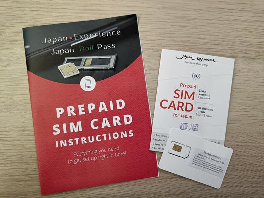 Carte SIM Japan Experience