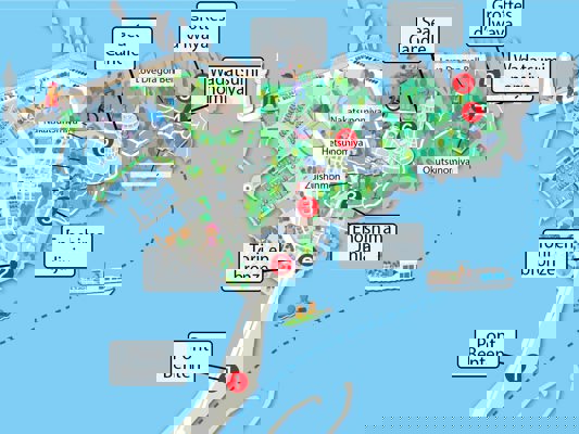 Plan de l'île d'Enoshima