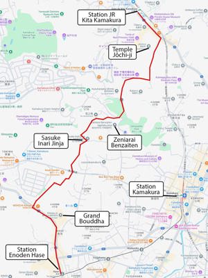 Itinéraire de la randonnée