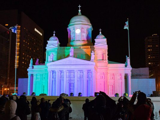 Sculpture du festival de Sapporo