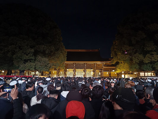 Hatsumode au sanctuaire Meiji Jingu, Tôkyô