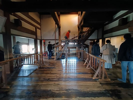 Intérieur du château de Matsumoto
