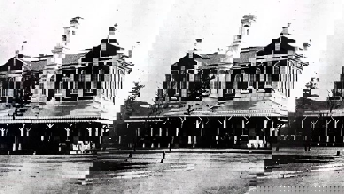 Gare de Ky&ocirc;to en 1877