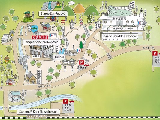 Plan du sanctuaire Nanzôin