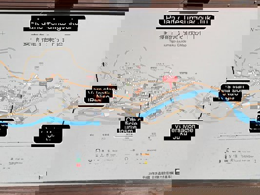 Plan de Tsumago Juku