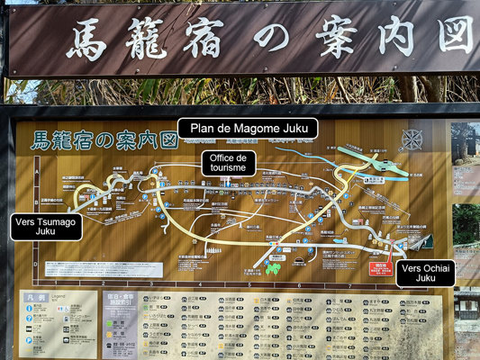 Plan de Magome Juku