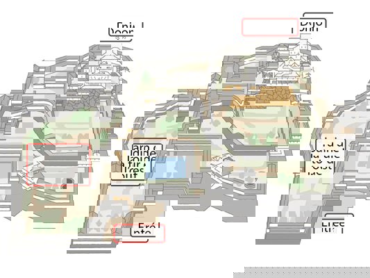 Plan du château d'Himeji