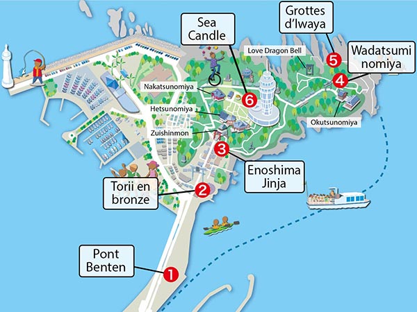 Plan de visite d'Enoshima