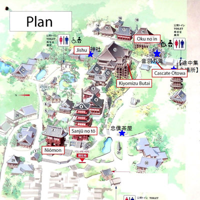 Plan de Kiyomizu-dera
