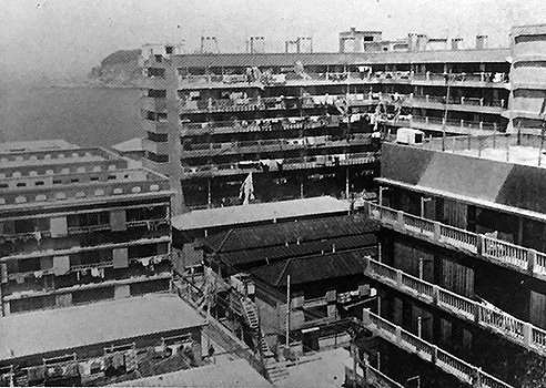 Hashima en 1955