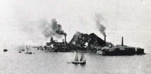 Hashima en 1910