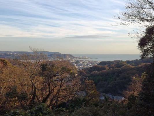 Vue de Kamakura depuis le sentier