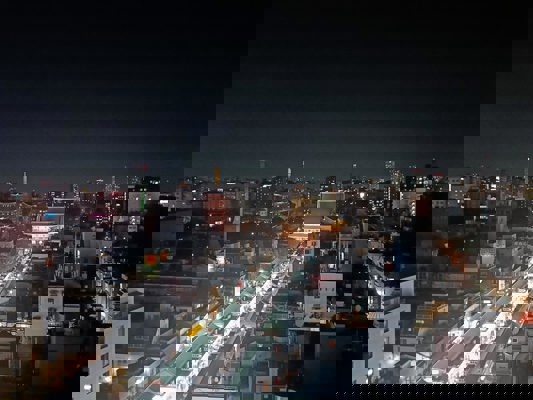 Vue depuis le toit de l'office de tourisme