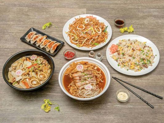 Dishes from Mandoo restaurant